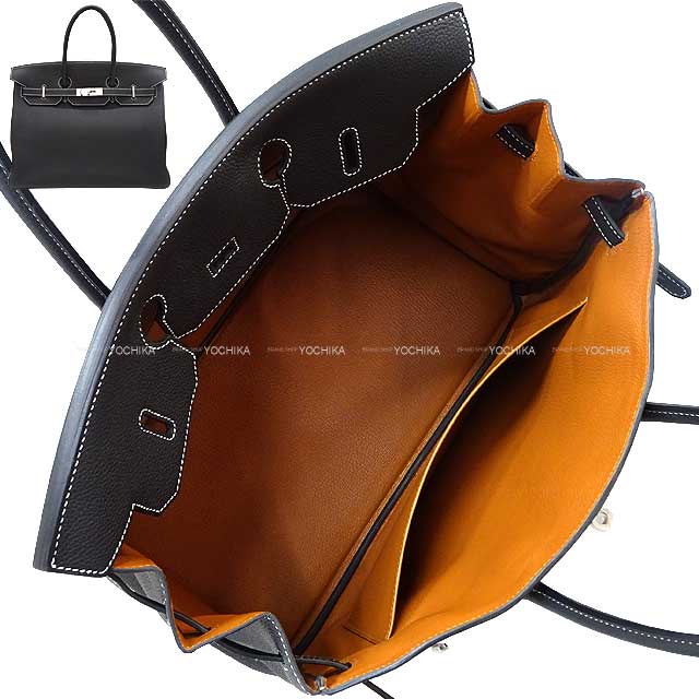 HERMES Handbag Birkin35 Personal order H knot Stamp White Stitch