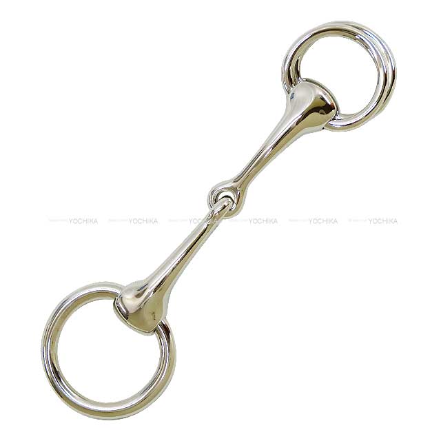 HERMES Scarf ring 90 Mors Silver Silver HW[EXCELLENT][Authentic