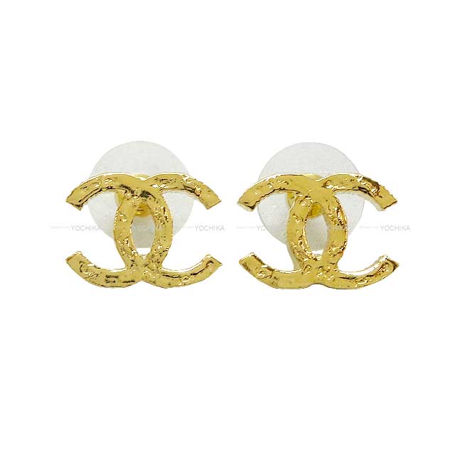 2024 Cruise New CHANEL pierced earring Coco mark Gold Gold HW