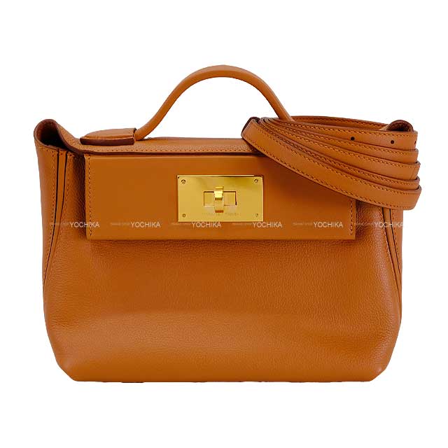 HERMES Shoulder bag Sac 24/24 21 Mini Gold Evercolor/Veau Swift