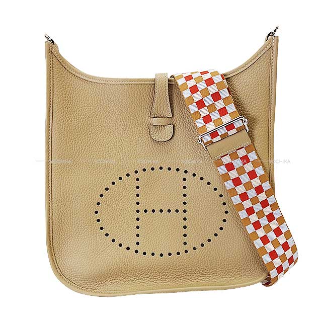 HERMES Shoulder bag Evelyne 29 PM Maxi Quadrille Trench Taurillon