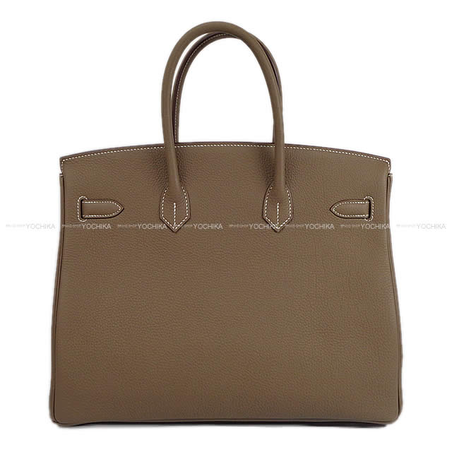 HERMES Handbag Birkin35 Etoupe Veau Togo Silver HW Stamp W[BRAND NEW][Authentic]