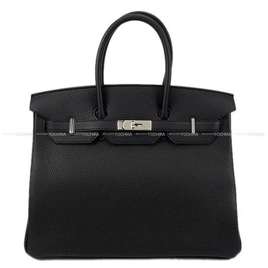 HERMES Handbag Birkin35 Noir (Black) Veau Togo Silver HW Stamp W[BRAND NEW][Authentic]