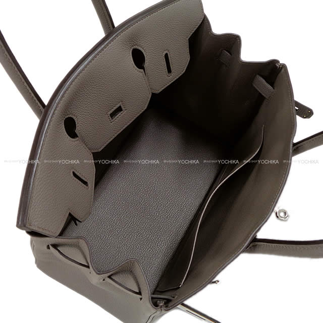 HERMES Handbag Birkin30 Etain Veau Jonathan Silver HW[BRAND NEW][Authentic]