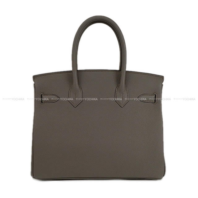 HERMES Handbag Birkin30 Etain Veau Jonathan Silver HW[BRAND NEW][Authentic]