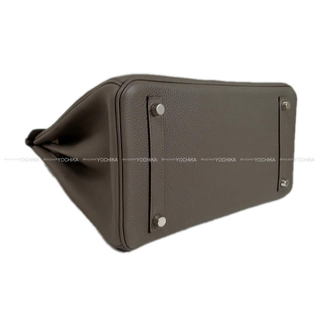 HERMES Handbag Birkin30 Etain Veau Jonathan Silver HW[BRAND NEW][Authentic]