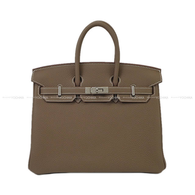 HERMES Handbag Birkin25 Etoupe Veau Togo Silver HW Stamp K[BRAND NEW][Authentic]