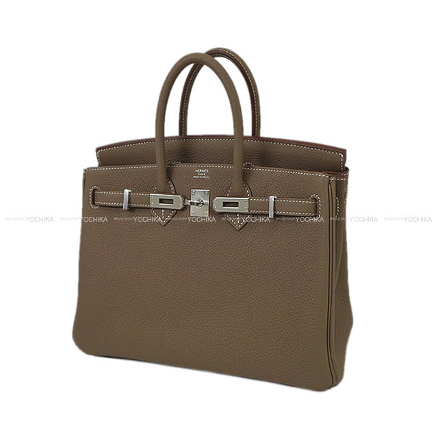 HERMES Handbag Birkin25 Etoupe Veau Togo Silver HW Stamp K[BRAND NEW][Authentic]