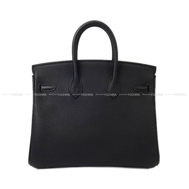 HERMES Handbag Birkin25 Noir (Black) Veau Togo Gold HW Stamp B[BRAND NEW][Authentic]