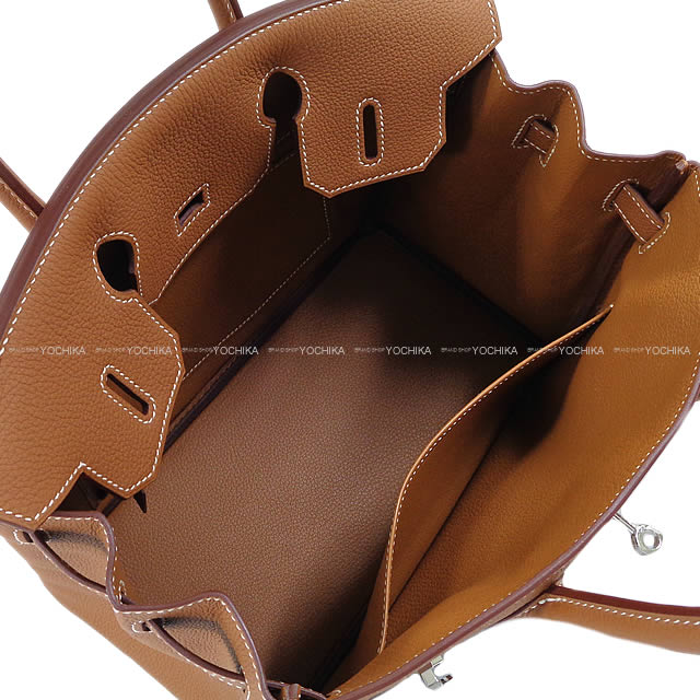 HERMES Handbag Birkin30 Gold Veau Togo Silver HW Stamp K[BRAND NEW][Authentic]