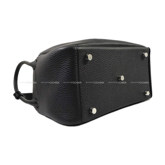HERMES Shoulder bag Lindy 26 Noir (Black) Epsom Souple Silver HW Stamp W[BRAND NEW][Authentic]