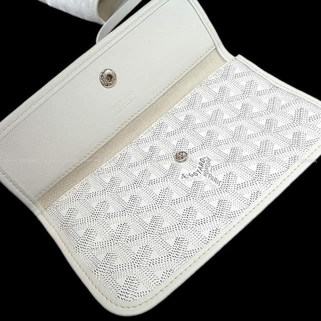 GOYARD tote bag SAINT LOUI PM Blanc (White) PVC coated canvas Carf Silver HW[BRAND NEW][Authentic]