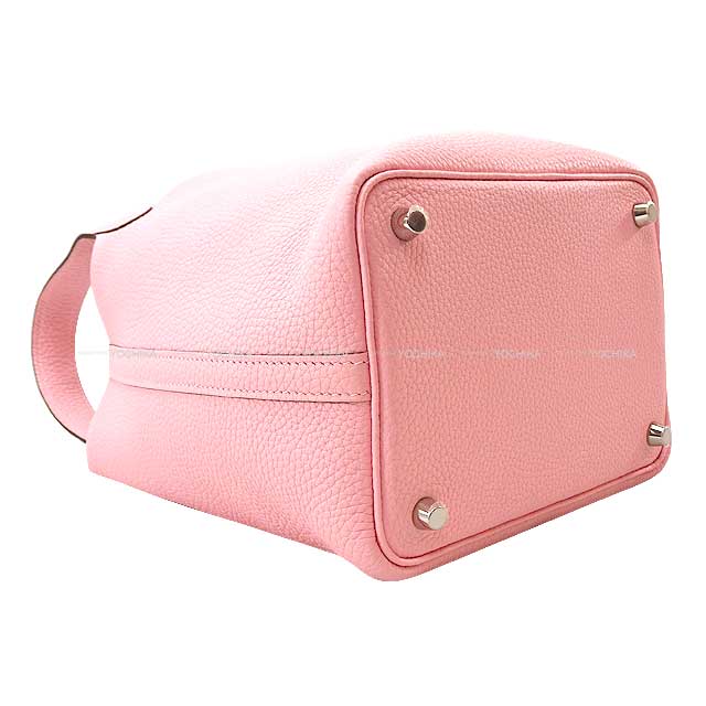 HERMES Handbag Picotin Lock 18 PM Rose Sakura Taurillon Clemence Silver HW Stamp K[BRAND NEW][Authentic]