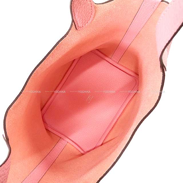 HERMES Handbag Picotin Lock 18 PM Rose Sakura Taurillon Clemence Silver HW Stamp K[BRAND NEW][Authentic]