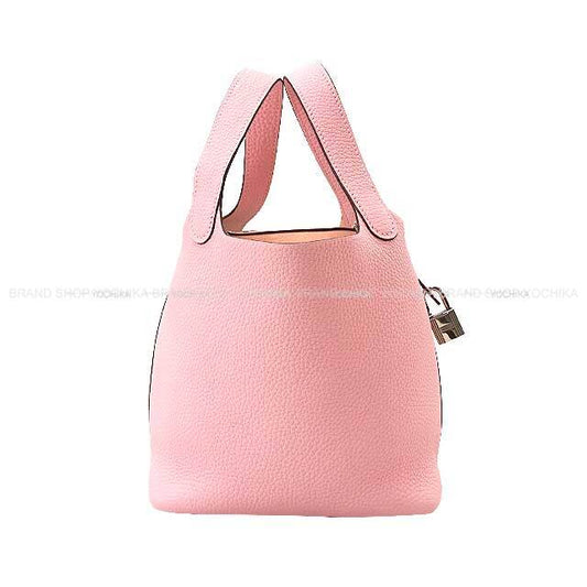 HERMES Handbag Picotin Lock 18 PM Rose Sakura Taurillon Clemence Silver HW Stamp K[BRAND NEW][Authentic]