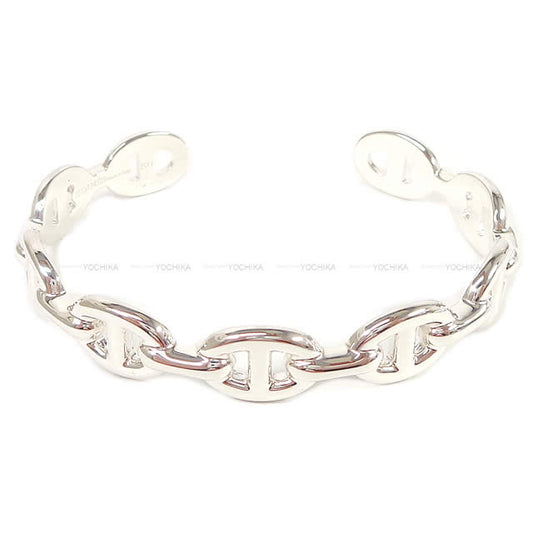 HERMES bracelet Bangle Chaine D'ancre Enchainee MM #SH Silver925 Silver HW[EXCELLENT][Authentic]