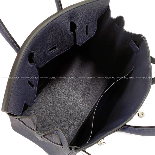 HERMES Handbag Birkin30 Bleu Nuit Veau Togo Silver HW Stamp K[BRAND NEW][Authentic]