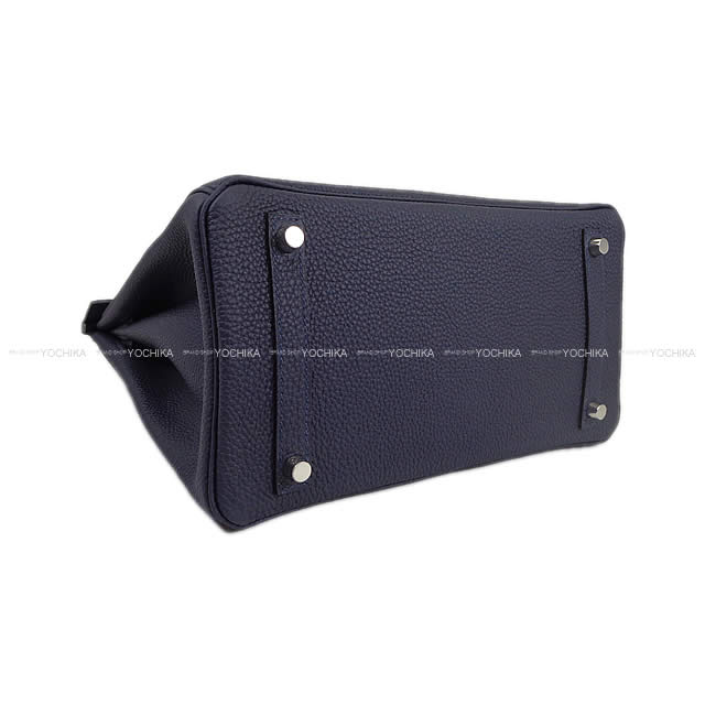 HERMES Handbag Birkin30 Bleu Nuit Veau Togo Silver HW Stamp K[BRAND NEW][Authentic]