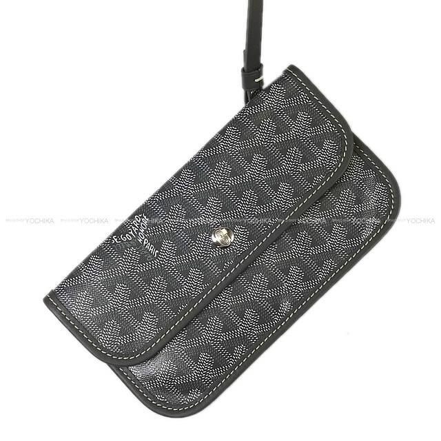 GOYARD tote bag SAINT LOUI PM Grey PVC coated canvas Calf Skin Silver HW[BRAND NEW][Authentic]