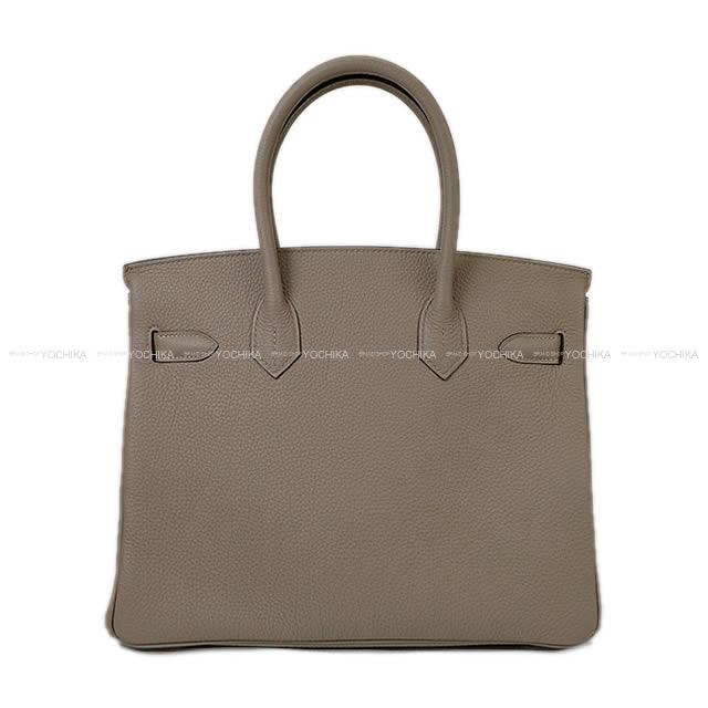 HERMES Handbag Birkin30 Gris Asphalte Veau Togo Silver HW Stamp A[EXCELLENT][Authentic]