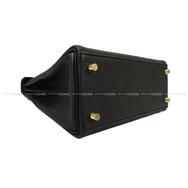 HERMES Shoulder bag Kelly25 Sellier Noir (Black) Veau Togo Gold HW Stamp W[BRAND NEW][Authentic]