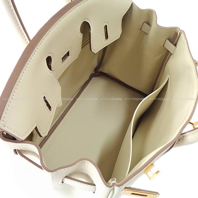 HERMES Handbag Birkin25 New Gris Perle Veau Swift Gold HW Stamp W[BRAND NEW][Authentic]