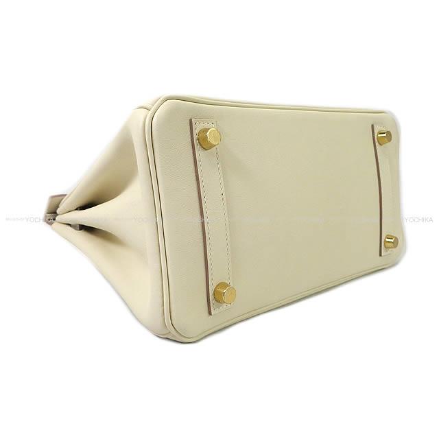 HERMES Handbag Birkin25 New Gris Perle Veau Swift Gold HW Stamp W[BRAND NEW][Authentic]