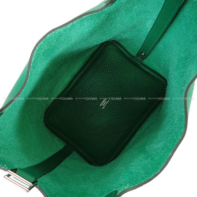 HERMES Handbag Picotin Lock 18 PM Vert Vertigo Taurillon Clemence Silver HW Stamp W[BRAND NEW][Authentic]