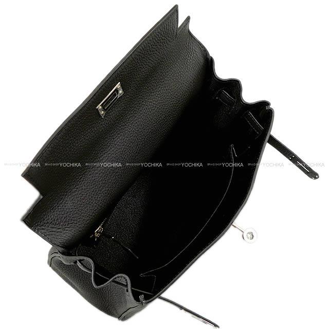 HERMES Shoulder bag Kelly25 Retourne  Noir (Black) Veau Togo Silver HW Stamp W[BRAND NEW][Authentic]