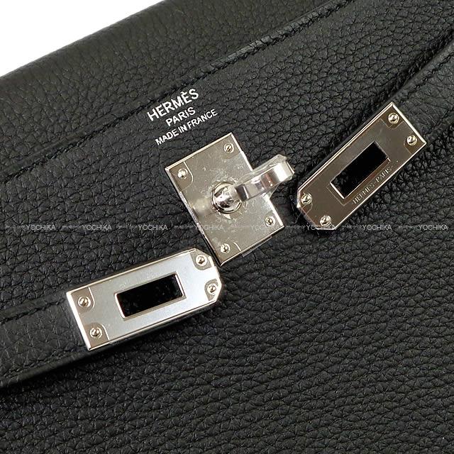 HERMES Shoulder bag Kelly25 Retourne  Noir (Black) Veau Togo Silver HW Stamp W[BRAND NEW][Authentic]