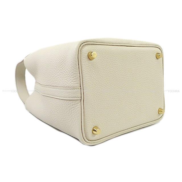 HERMES Handbag Picotin Lock 18 PM Beton Taurillon Clemence Gold HW Stamp W[BRAND NEW][Authentic]