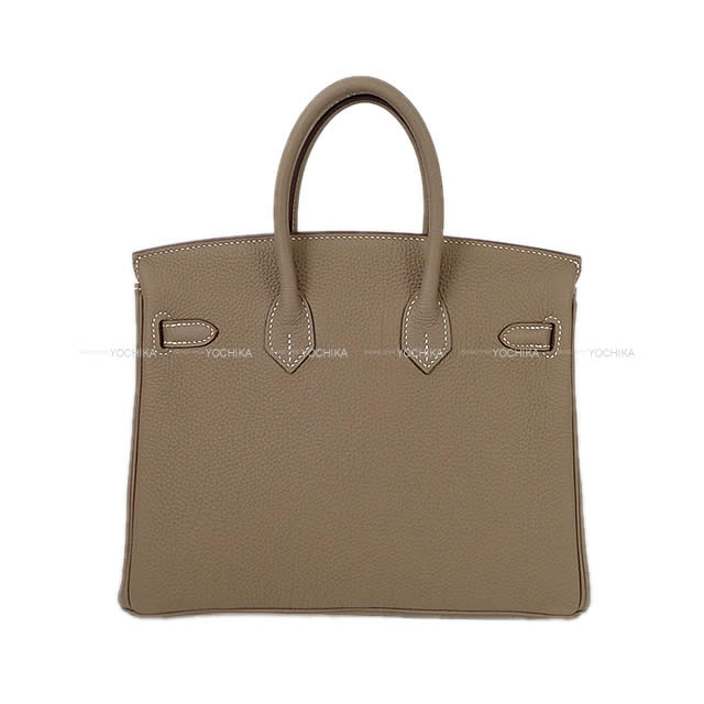 HERMES Handbag Birkin25 Etoupe Veau Togo Gold HW Stamp W[BRAND NEW][Authentic]