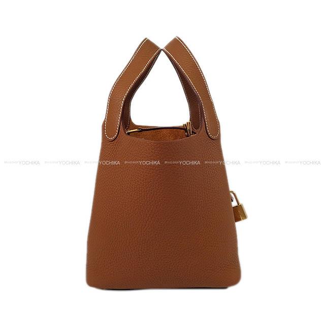 HERMES Handbag Picotin Lock 18 PM Gold Taurillon Clemence Gold HW Stamp G[BRAND NEW][Authentic]