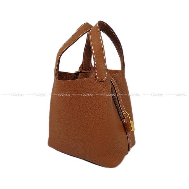 HERMES Handbag Picotin Lock 18 PM Gold Taurillon Clemence Gold HW Stamp G[BRAND NEW][Authentic]