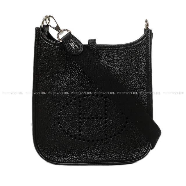 HERMES Shoulder bag Evelyne 16 TPM Noir (Black) Taurillon Clemence Silver HW Stamp W[BRAND NEW][Authentic]