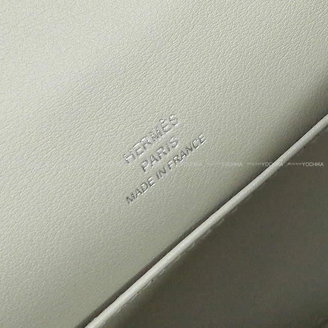HERMES Handbag Pochette Kelly Gris Perle Veau Swift Silver HW Stamp K[BRAND NEW][Authentic]