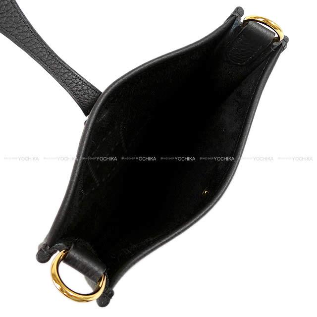 HERMES Shoulder bag Evelyne 16 TPM Noir (Black) Taurillon Clemence Gold HW Stamp W[BRAND NEW][Authentic]