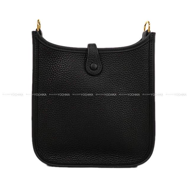 HERMES Shoulder bag Evelyne 16 TPM Noir (Black) Taurillon Clemence Gold HW Stamp W[BRAND NEW][Authentic]