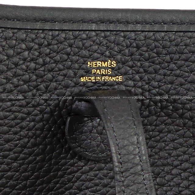 HERMES Shoulder bag Evelyne 16 TPM Noir (Black) Taurillon Clemence Gold HW Stamp W[BRAND NEW][Authentic]