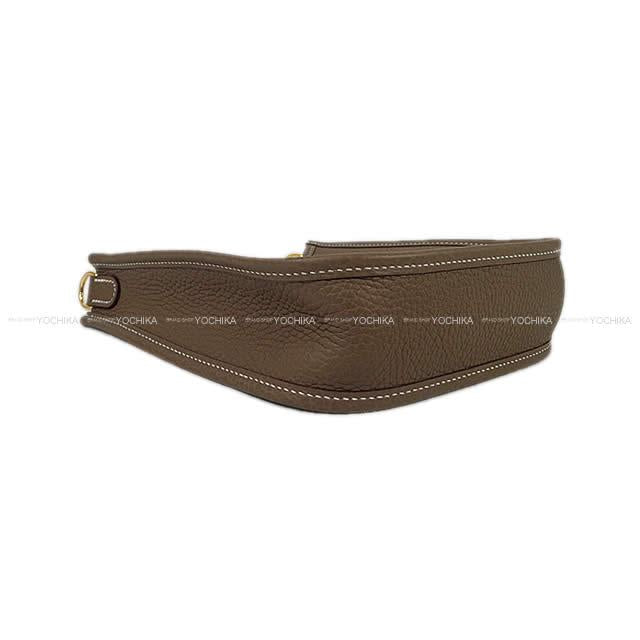 HERMES Shoulder bag Evelyne 16 TPM Amazone Etoupe/Blue Indigo Taurillon Clemence Gold HW Stamp K[BRAND NEW][Authentic]