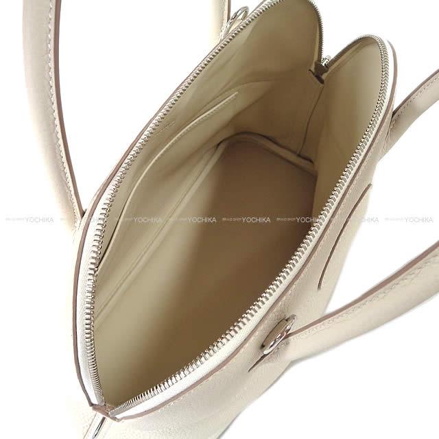 HERMES Shoulder bag Bolide31 Craie Taurillon Clemence Silver HW Stamp U[EXCELLENT][Authentic]