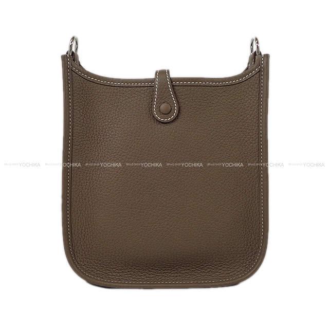 HERMES Shoulder bag Evelyne 16 TPM Amazon Etoupe/Blue Indigo Taurillon Clemence Silver HW Stamp W[BRAND NEW][Authentic]