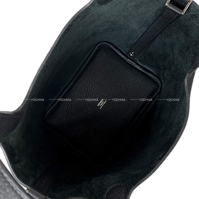 HERMES Handbag Picotin Lock 18 PM Noir (Black) Taurillon Clemence Silver HW Stamp W[BRAND NEW][Authentic]