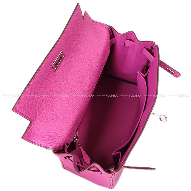 HERMES Shoulder bag Kelly25 Retourne Magnolia Veau Togo Silver HW Stamp C[EXCELLENT][Authentic]