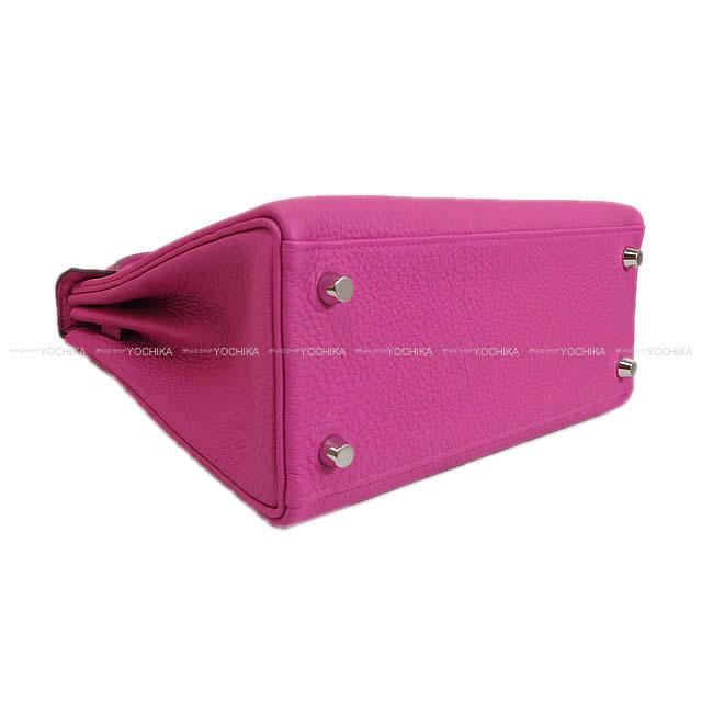 HERMES Shoulder bag Kelly25 Retourne Magnolia Veau Togo Silver HW Stamp C[EXCELLENT][Authentic]