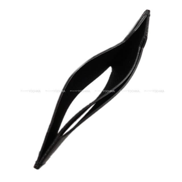 HERMES card holder Manhattan Noir (Black) Veau Epsom/Veau Sombrero Stamp Y[EXCELLENT][Authentic]