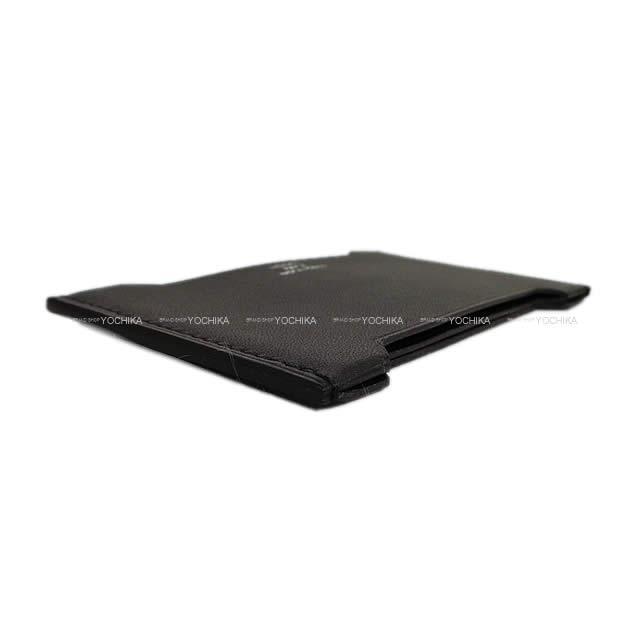 HERMES card holder Manhattan Noir (Black) Veau Epsom/Veau Sombrero Stamp Y[EXCELLENT][Authentic]