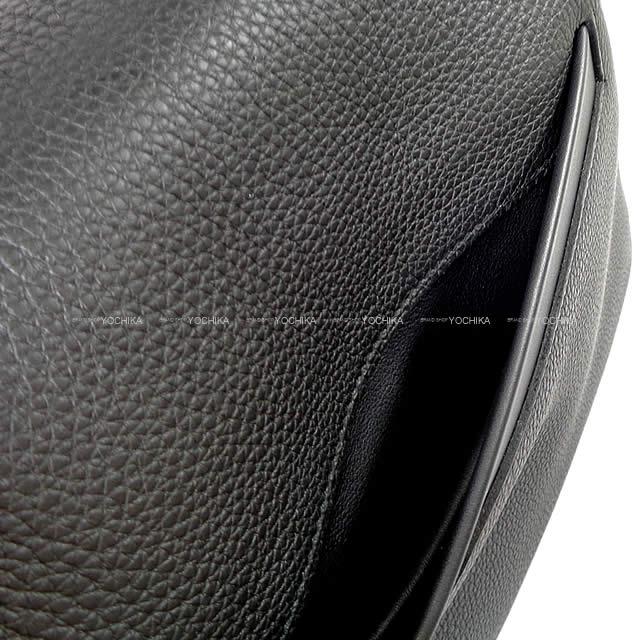 HERMES Shoulder bag Sac 24/24 35 Noir (Black) Veau Togo/Veau Swift Silver HW Stamp Z[EXCELLENT][Authentic]