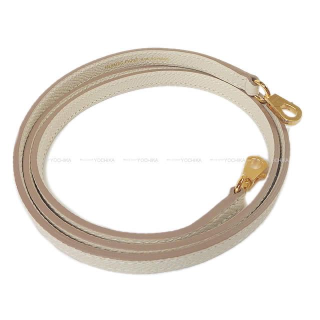 HERMES Shoulder bag Kelly mini 2 Kelly20 Craie Veau Epsom Gold HW Stamp U[EXCELLENT][Authentic]
