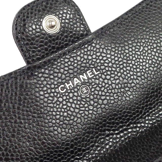 CHANEL long wallet Classic Matelasse Flap Noir (Black) Graind Calf(Caviarskin) Silver HW AP0241[BRAND NEW][Authentic]